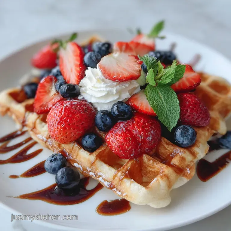 High Protein Breakfast Waffles Recipe: Cottage Cheese