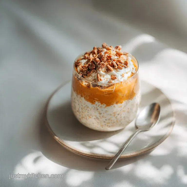 Pumpkin Overnight Oats: Creamy and High Protein