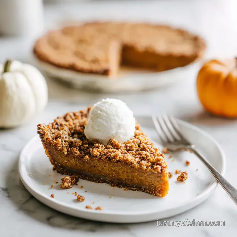 Pumpkin Pie Crisp: Silky Custard and Pecan Streusel