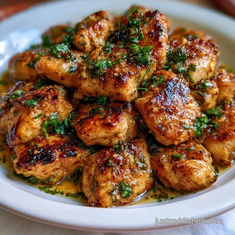 Pan-Seared Quick Chicken Side Dish with Garlic