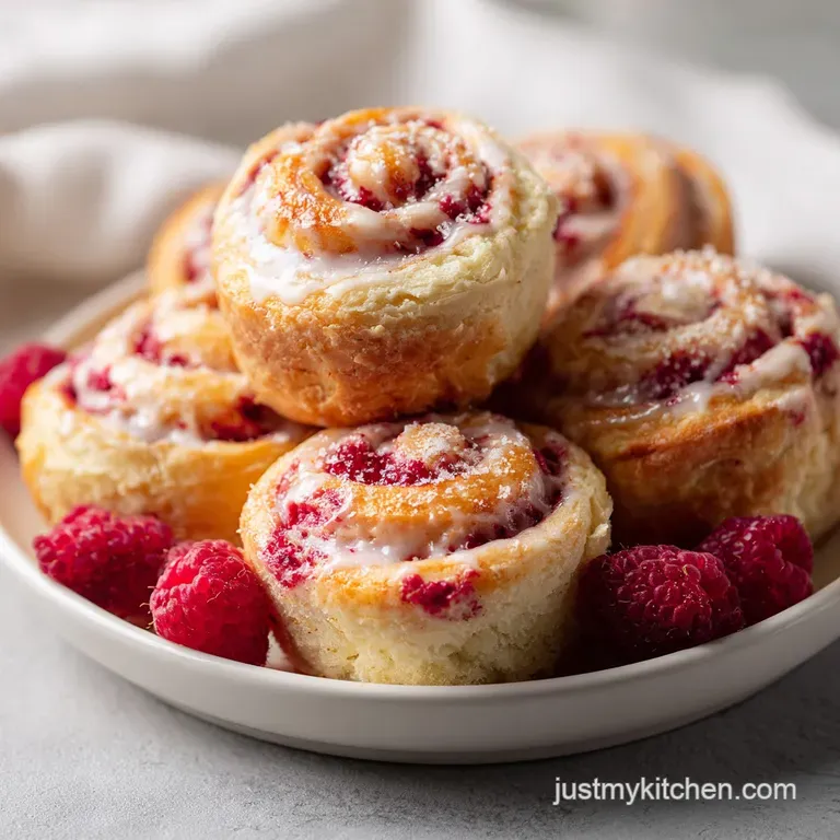 Pillowy Raspberry Sweet Rolls with Tangzhong