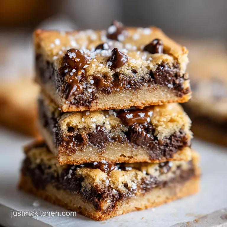 Salted Caramel Cookie Bars: Soft and Buttery