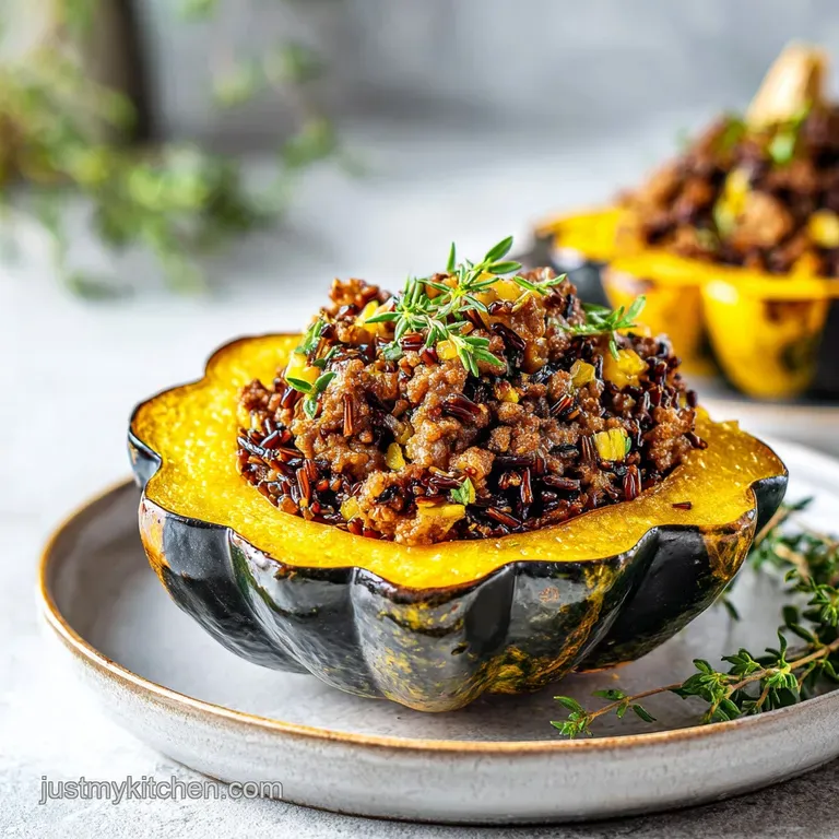 Rustic Sausage Stuffed Squash: Hearty and Savory