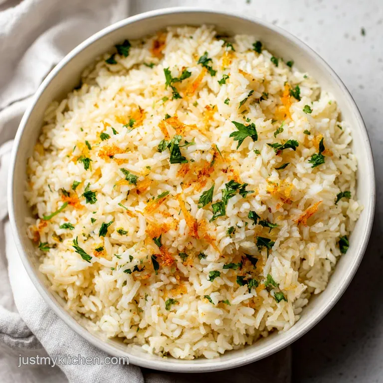 Garlic Butter Rice: Savory and Velvety