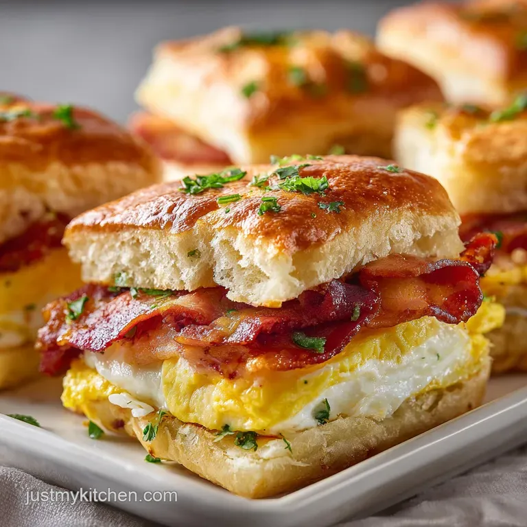 Sheet Pan Breakfast Sandwich for a Crowd with Bacon and Egg