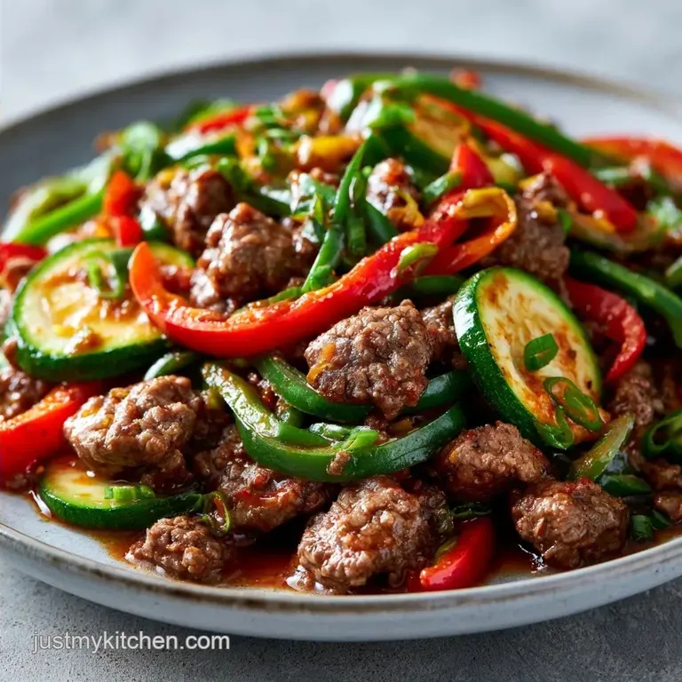 Healthy One-Pan Ground Beef & Veggie Skillet
