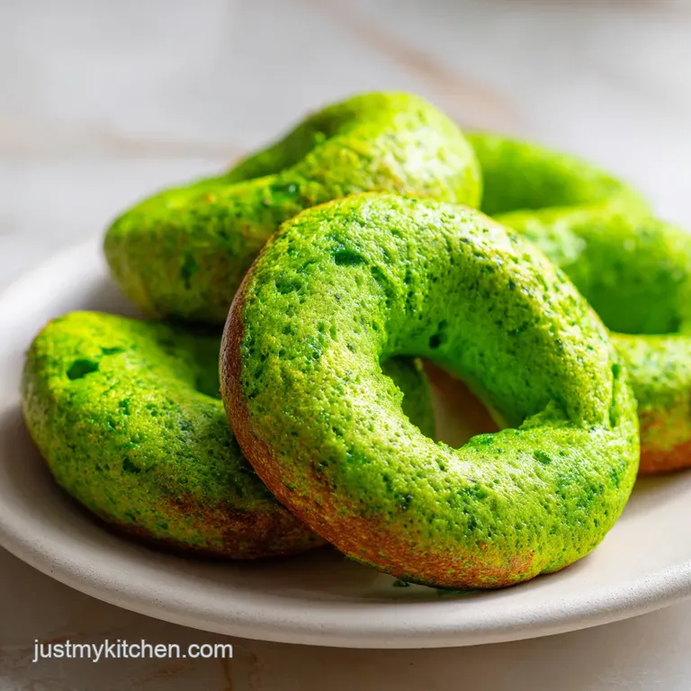 High-Protein Spinach Cottage Cheese Flat Bagels