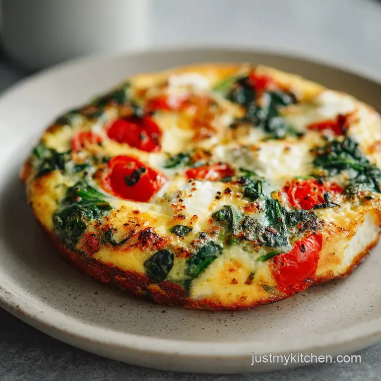 Spinach Cottage Cheese Crustless Quiche Recipe