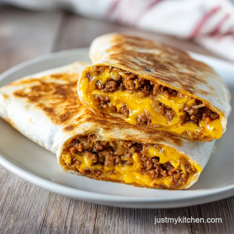 Taco Bell Beefy Melt Burrito: Toasted and Cheesy